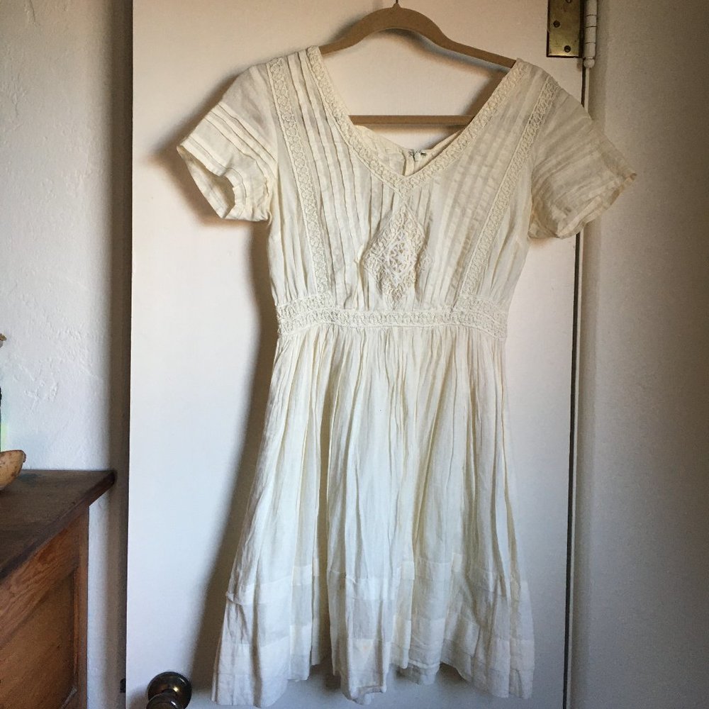 Thistlepearl Boho Cotton Mini Dress